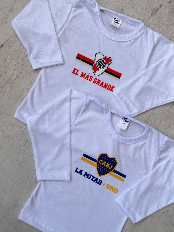 Producto - Camiseta boca-river bebé x4 unidades - 3