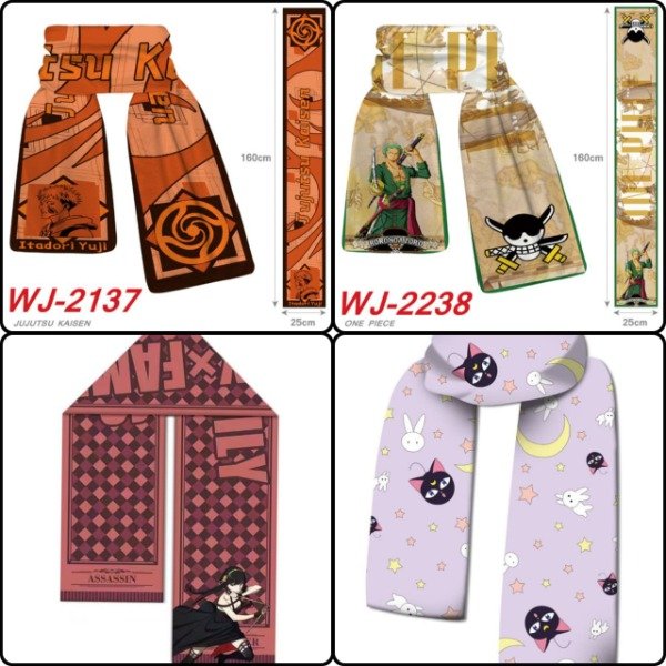 Producto - Bufandas Jujutsu , One Piece , Spy x Family , Sailor Moon - Ingrese para elegir