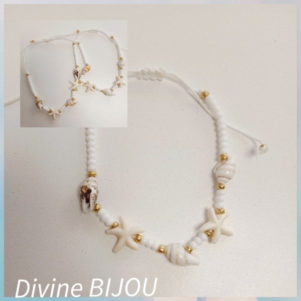 Producto - Pulsera caracoles y estrellas mar