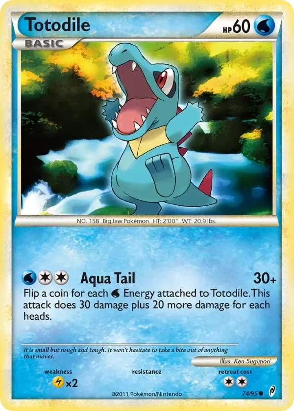 Producto - Totodile 74/95 HeartGold and SoulSilver: Call of Legends