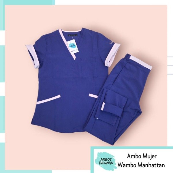 Producto - Ambo Violeta Detalle Rosa Spandex Manhattan