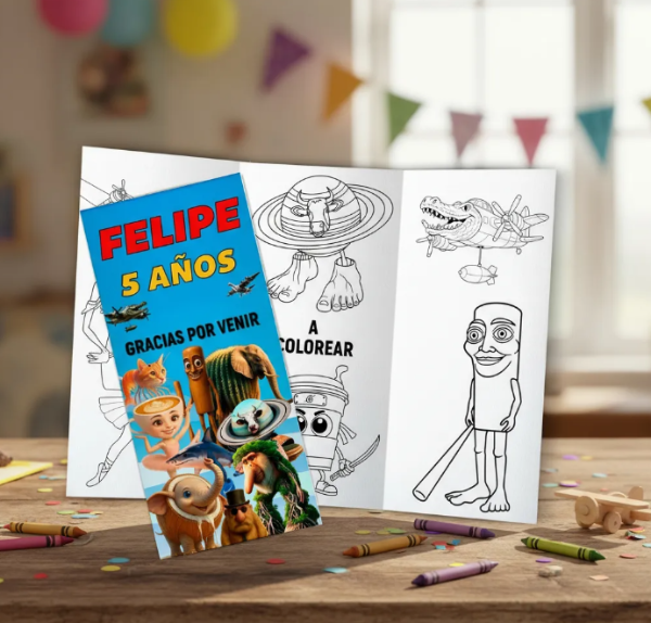 Producto - Tríptico Imprimible Juegos Souvenirs Brainrot Italiano