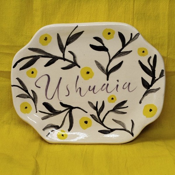 Producto - Bandejita Ushuaia Flores Amarillas
