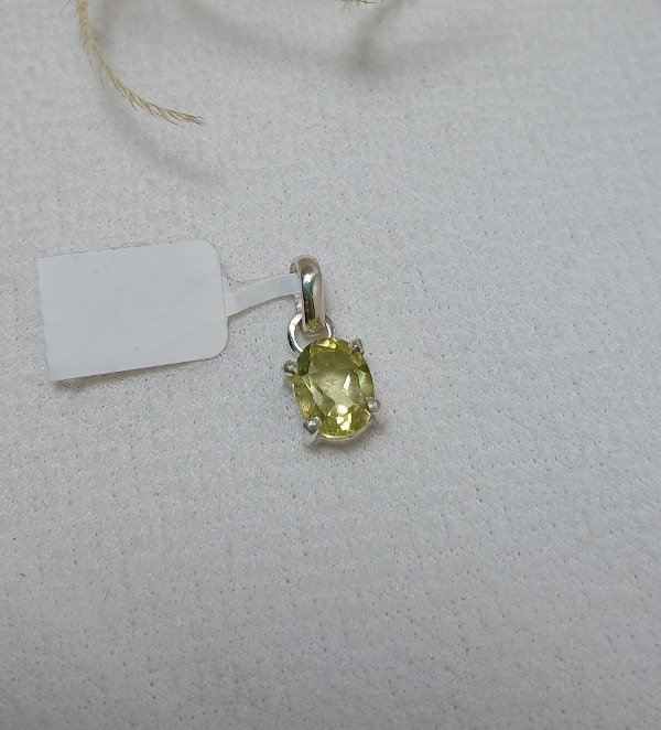 Producto - Dije cuarzo limon oval