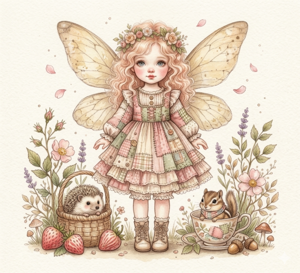 Producto - Panel Frentes de 35x35cm Haditas Mágicas