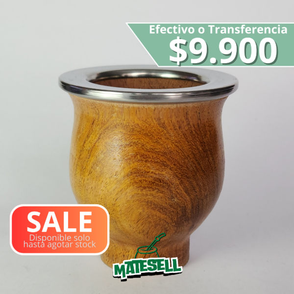 Producto - MATE ALGARROBO CON VIROLA DE ALPACA