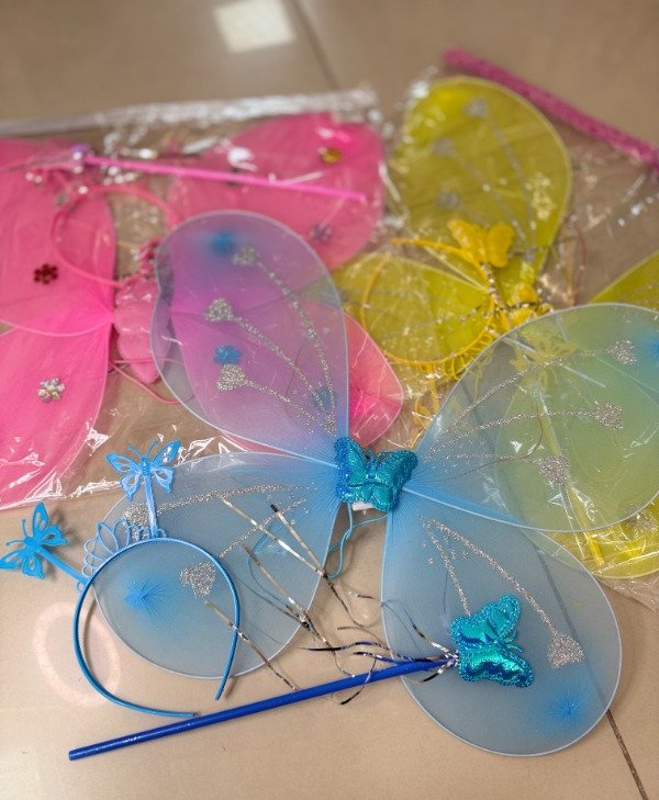 Producto - Alas de mariposa con vincha y varita