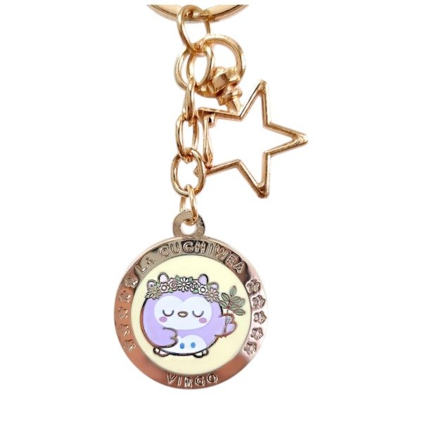 Producto - Llavero Acrilico Cuchisigno Signo Zodiacal Virgo Otorii