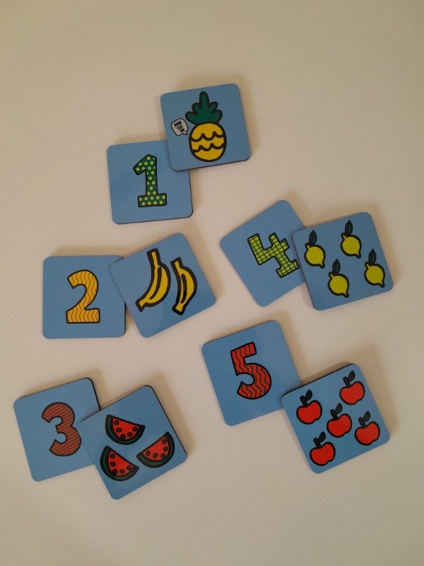 Producto - Juego de asociación Números y Frutas