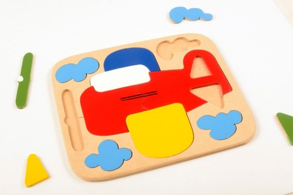 Producto - Rompecabeza madera Avion 12 piezas