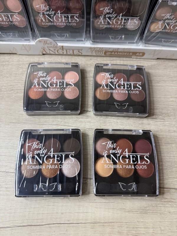 Producto - Sombra matte y glitter 6 tonos + brocha 4 ANGELS