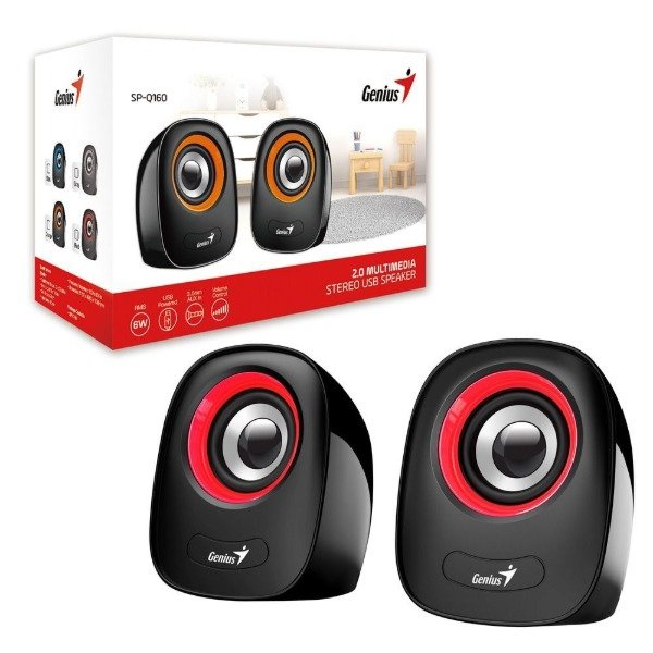 Producto - Parlante Genius 6W 2.0 Plastico Gray USB SP-Q160