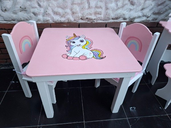 Producto - MESA CLASICA DOS SILLAS Y TOCADOR - 1