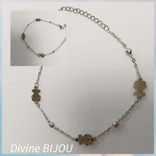 Producto - Pulsera ositos acero