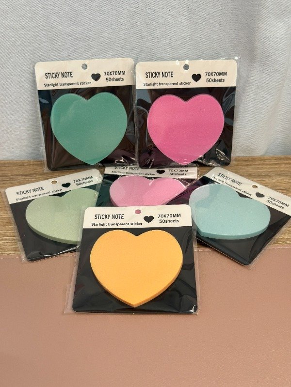 Producto - Notas Adhesivas Corazon Glitter