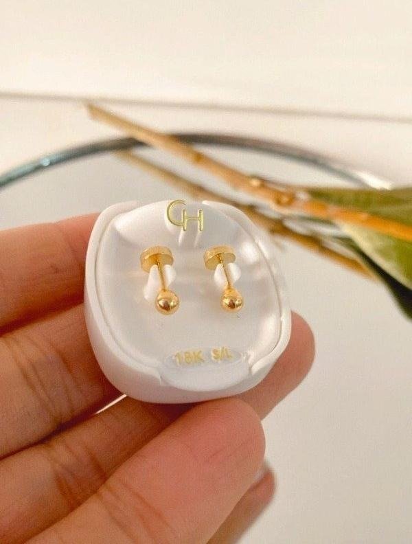 Producto - Abridor bolita 3,5 mm oro 18 k