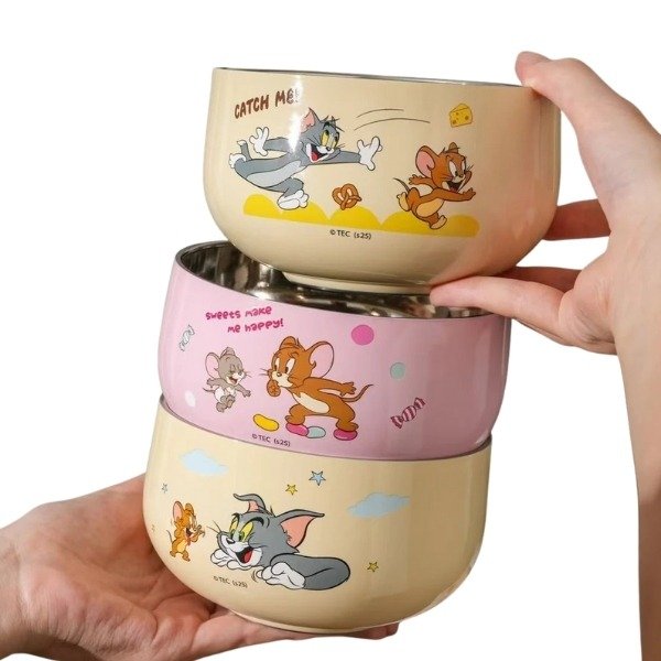 Producto - BOWL TOM Y JERRY ACERO
