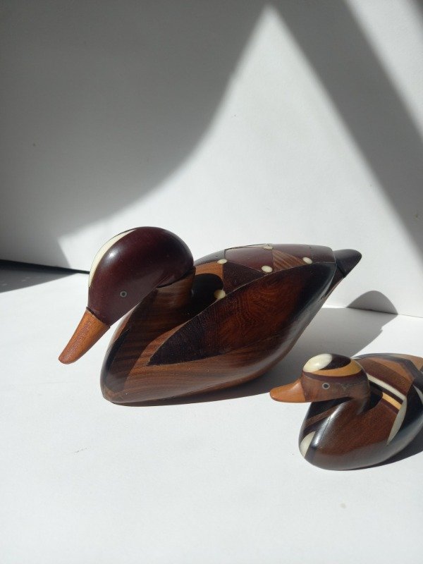 Producto - Duo de patos de madera