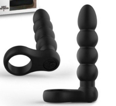 Producto - Anillo doble penetración vibrador USB