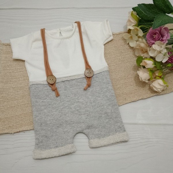 Producto - Romper corto gris/bl NB