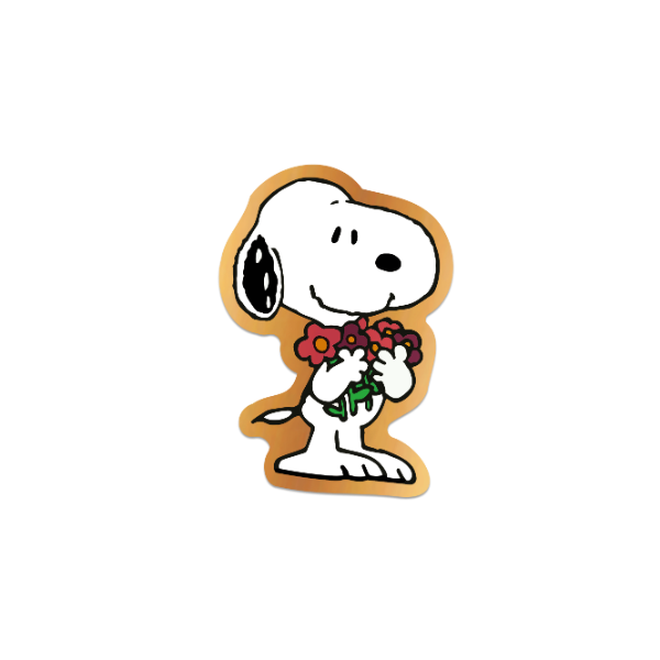 Producto - Snoopy Flores - Dorado