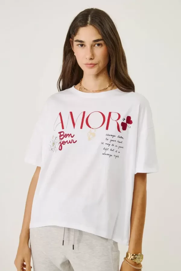 Producto - Remera Amor Borgoña (Bonjour Lulu)