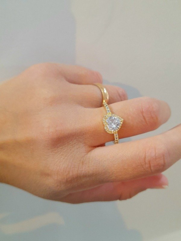 Producto - Anillo corazón strass