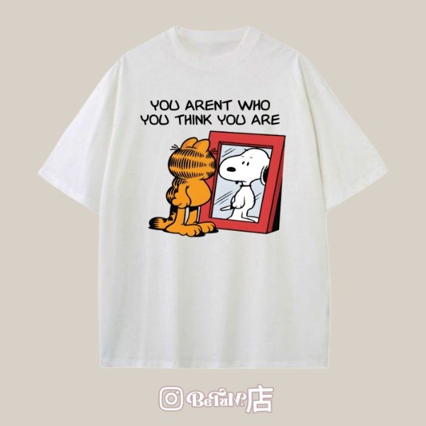 Producto - Remera "Garfield x Snoopy" (Estampada)
