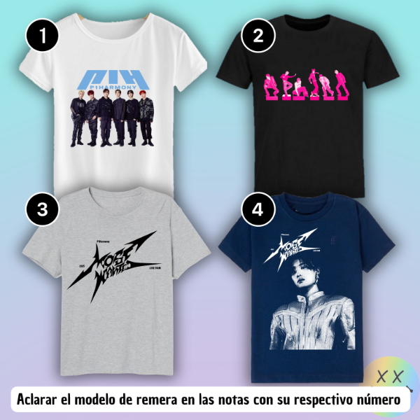 Producto - Remeras P1harmony #1 (varios modelos)