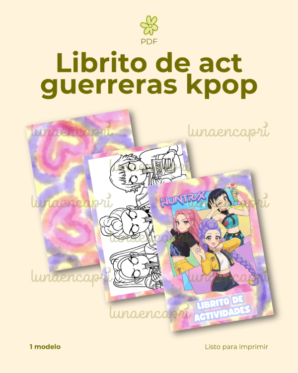 Producto - PDF - Libritos de act Guerreras kpop