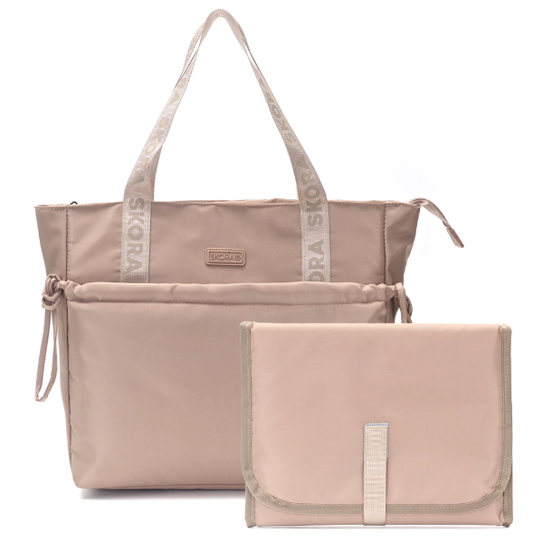 Producto - Bolso para bebé con cambiador Skora beige