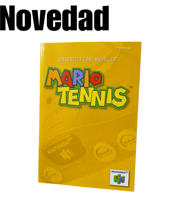Producto - Manual de Mario Tennis Nintendo 64