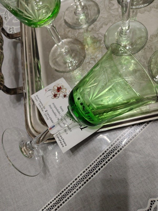 Producto - COPAS VINO DULCE CRISTAL VERDE - 5