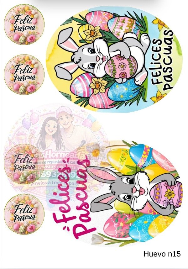 Producto - chocotransfer feliz pascua conejo