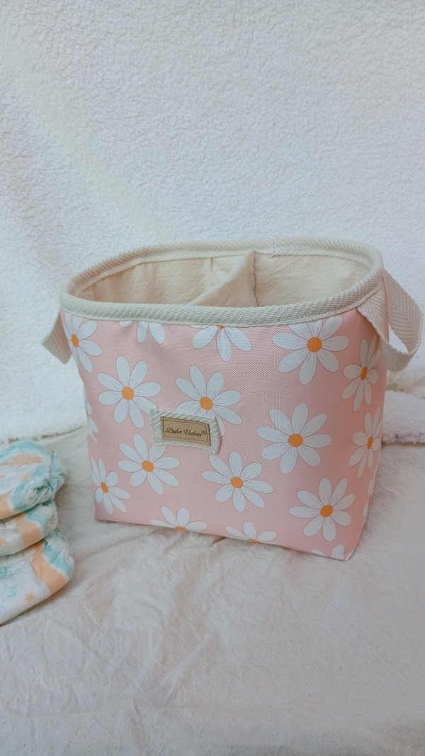 Producto - CONTENEDOR PAÑALERO Margaritas Rosa - 4
