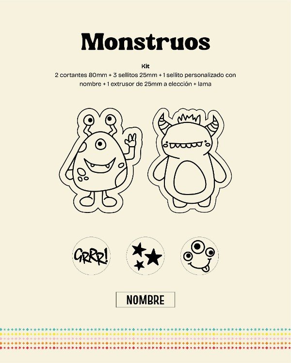 Producto - Kit temático Monstruos + personalizado