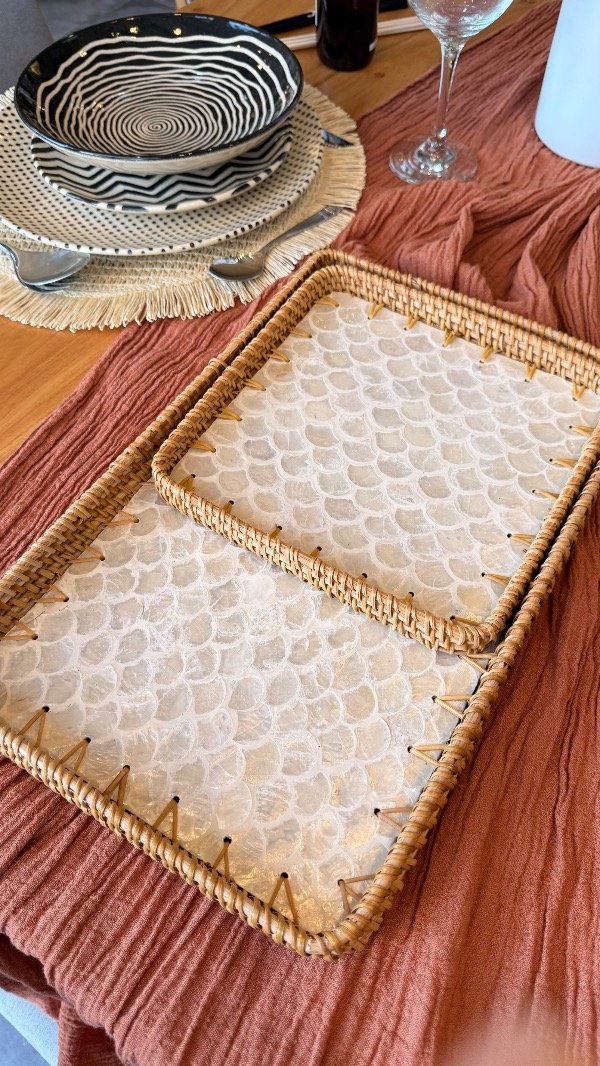 Producto - Bandeja cuadrada nácar pez 21cm