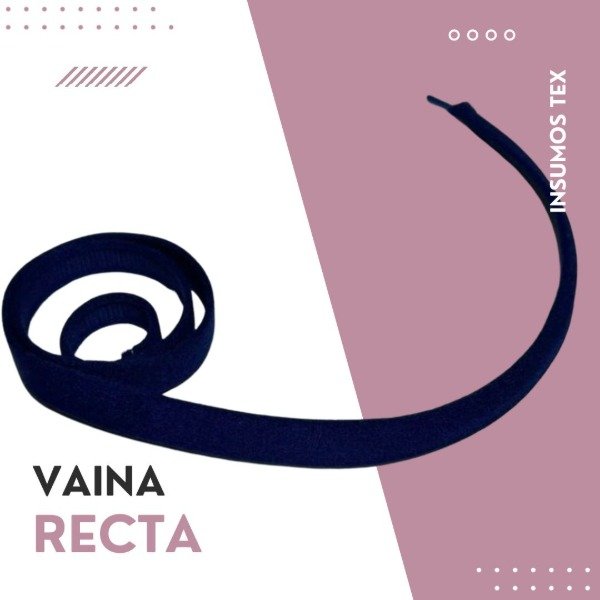 Producto - Vaina importada recta azul eléctrico 12mm (por metro)