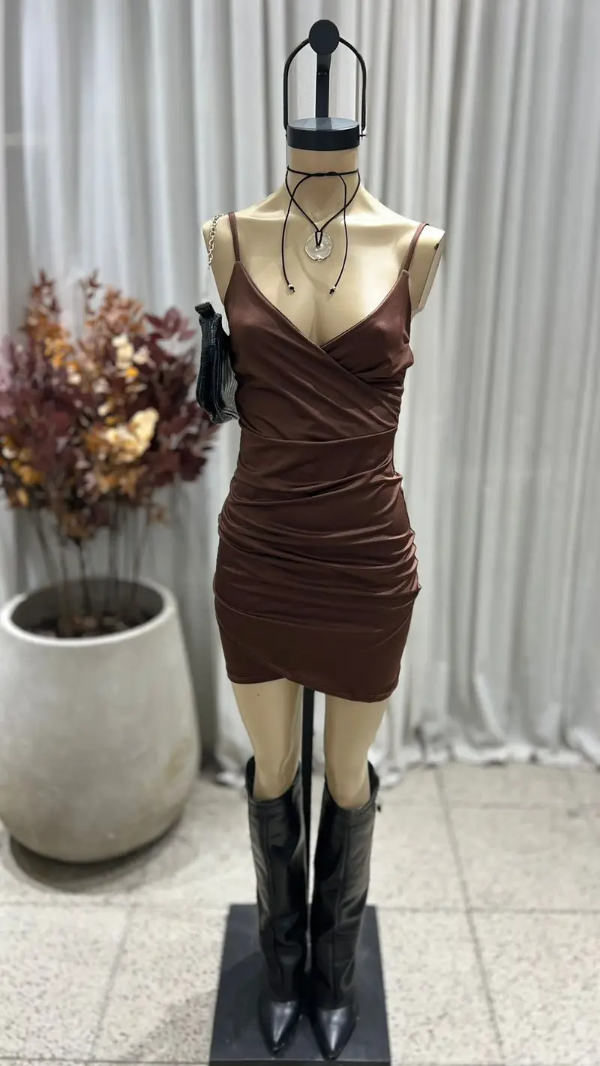 Producto - VESTIDO TRICOT MARRON