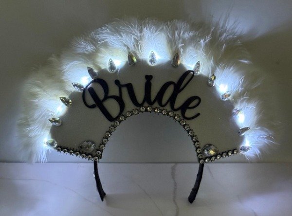 Producto - Vincha Plumas BRIDE - 1