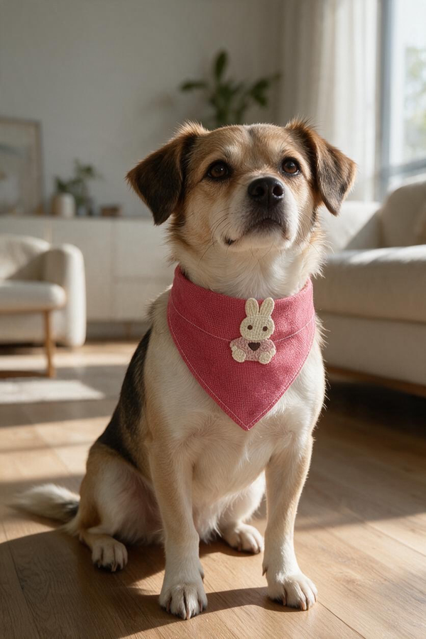 Producto - COLLAR BABERO DE HILO REGULABLE HASTA 42cm - 1