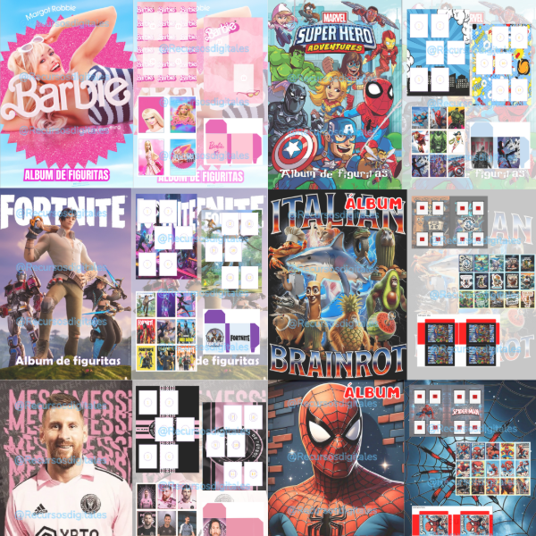 Producto - Pack Albums 24 Tematicas