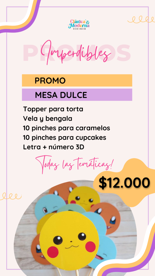 Producto - PROMO MESA DULCE