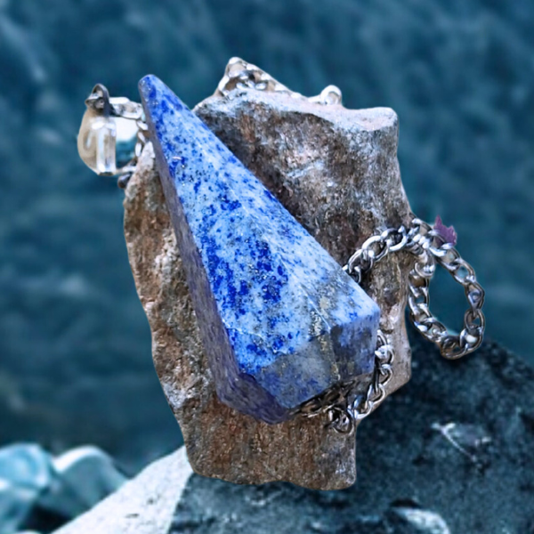 Producto - Péndulo de Piedra Natural Sodalita