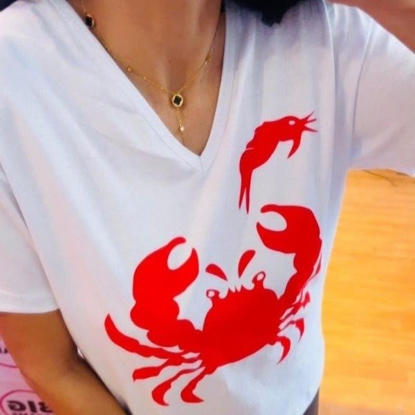 Producto - 683 - REMERA CUELLO V CANGREJO