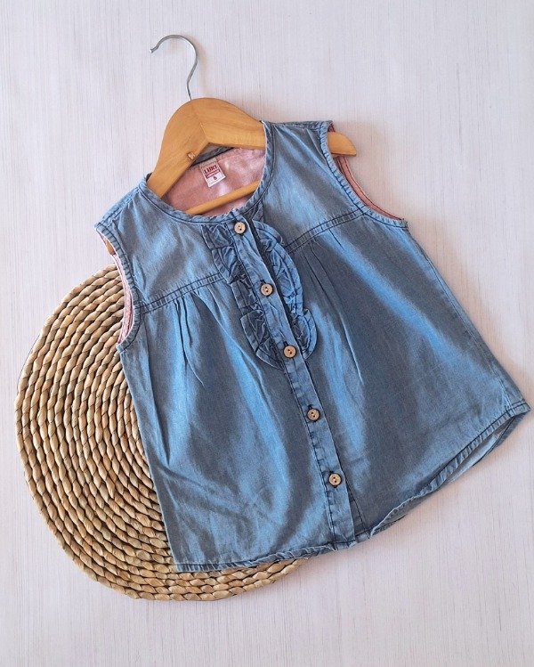 Producto - Camisa Jean Denim Celeste Nena