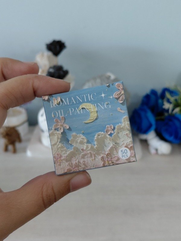 Producto - Cajita de stickers x 50 - Temática pastel celeste #002