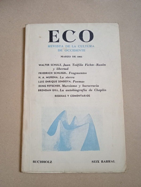 Producto - Eco #59 - Schulz Schlegel Murena Sendoya - Marzo 1965