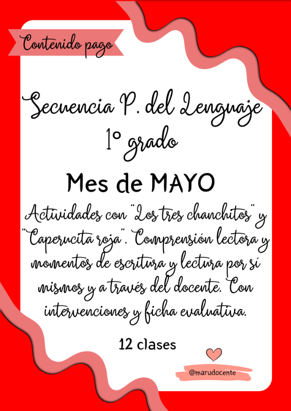 Producto - SECUENCIA MAYO PDL PRIMERO