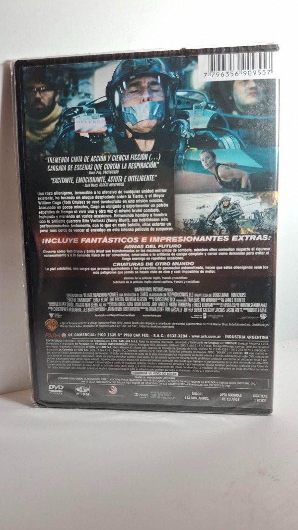 Producto - Al filo del mañana ( Edge of Tomorrow - 2014) - DVD - 1